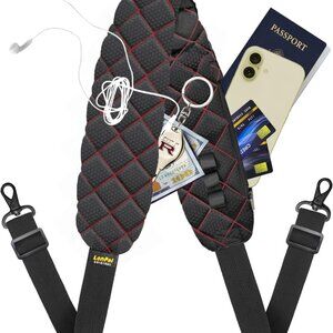 2-in-1 Anti-Theft Reversible Shoulder Strap - Adjustable 54" Travel Belt